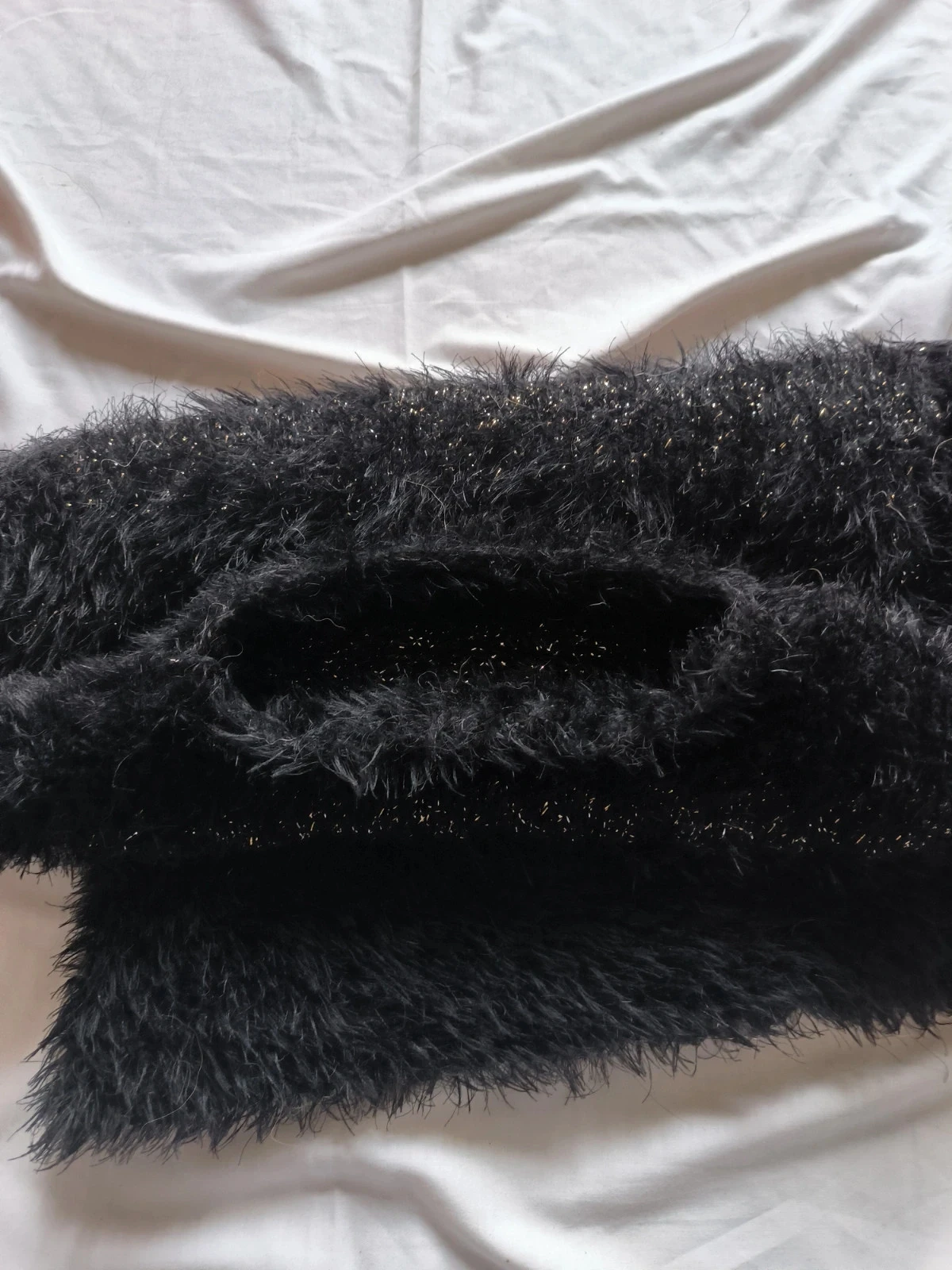 Sudadera de peluche brillante negro y dorado talla M – photo 5